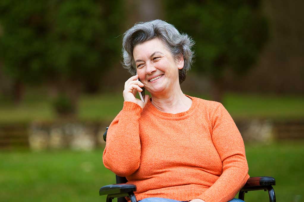 Woman on her phone